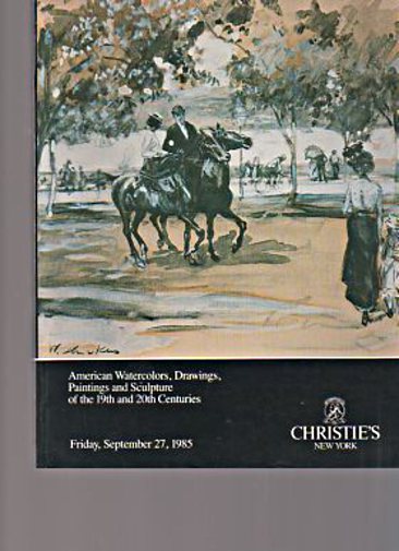 Christies 1985 American Watercolors Paintings 19th & 20th C