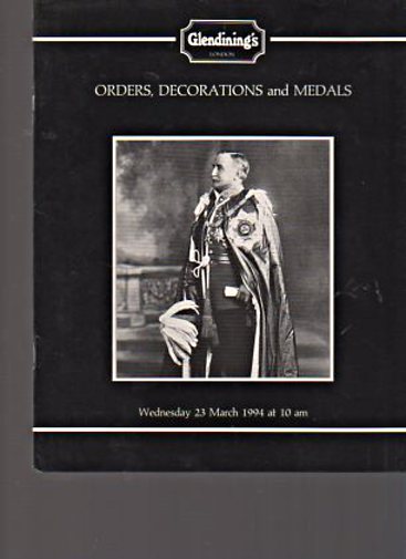 Glendinings 1994 Orders, Decorations & Medals