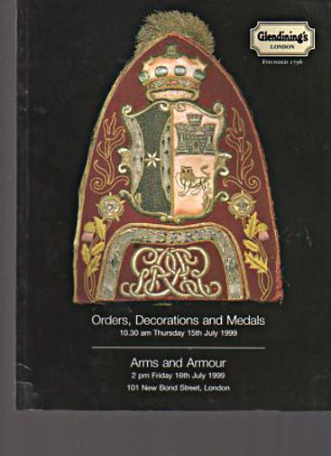 Glendinings 1999 Orders, Decorations & Medals, Arms & Armour