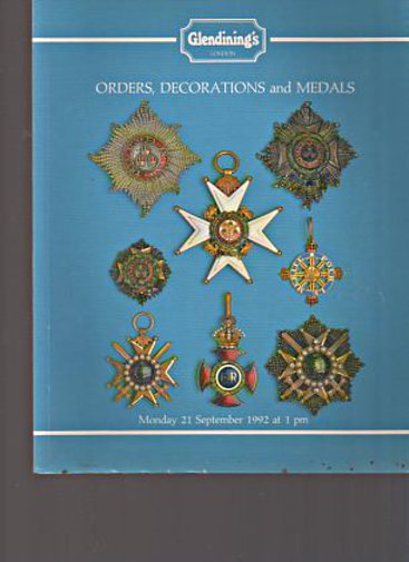 Glendinings September 1992 Orders, Decorations & Medals