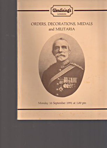 Glendinings 1991 Orders, Decorations & Medals & Militaria