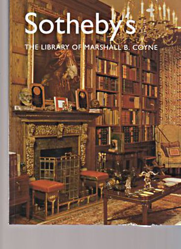Sothebys 2001 The Library of Marshall B. Coyne