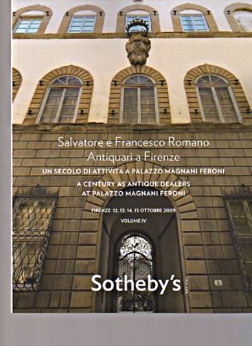 Sothebys 2009 Romano, Antiquari a Firenze, Palazzo Feroni