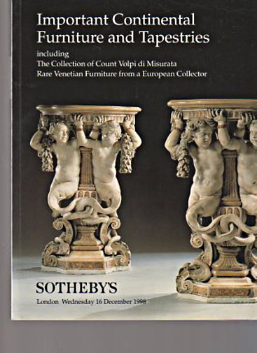 Sothebys 1998 Important Continental Furniture