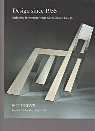 Sothebys 1998 Design since 1935, Italian Design