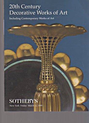 Sothebys March 1999 20th Century Decorative Works of Art