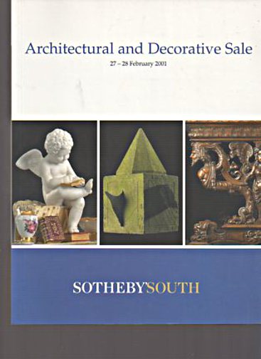 Sothebys 2001 Architectural & Decorative Sale & Oak Furniture - Click Image to Close