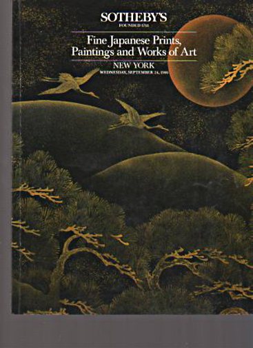 Sothebys 1986 Fine japanese Prints, Paintings & Works of Art