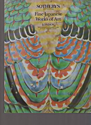 Sothebys March 1985 Fine Japanese Works of Art