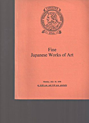 Christies July 1976 Fine Japanese Works of Art