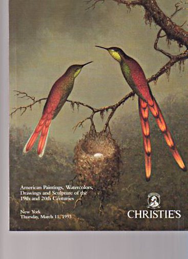 Christies March 1993 American Paintings, Drawings, Watercolours