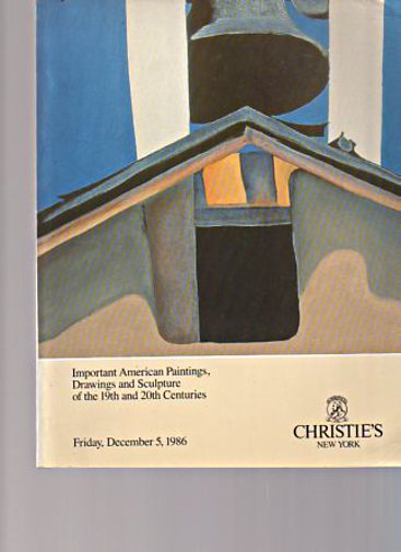 Christies 1986 Important American Paintings Drawings 19th 20th C