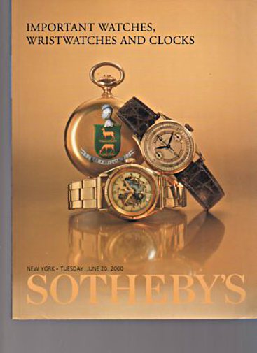 Sothebys 2000 Important Watches, Wristwatches & Clocks