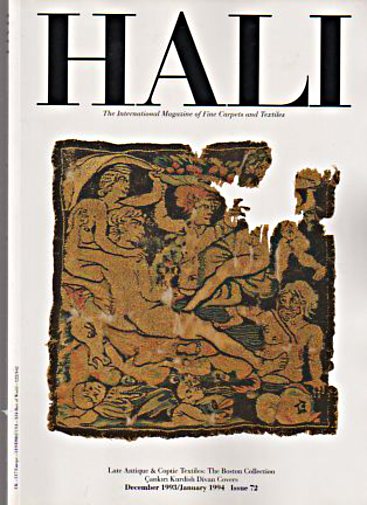 Hali Magazine issue 72, December 1993/January 1994 - Click Image to Close