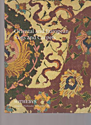 Sothebys October 1996 Oriental and European Rugs and Carpets
