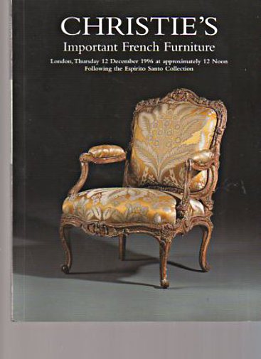 Christies 1996 Important French Furniture