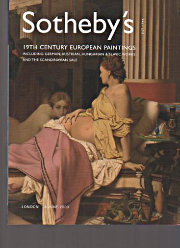 Sothebys June 2003 19th Century European Paintings