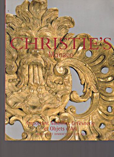 Christies 2001 Important French Furniture, Objects of Art