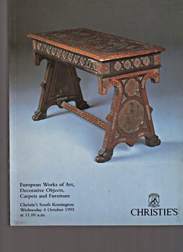 Christies 1995 European Works of Art, Furniture & Carpets - Click Image to Close