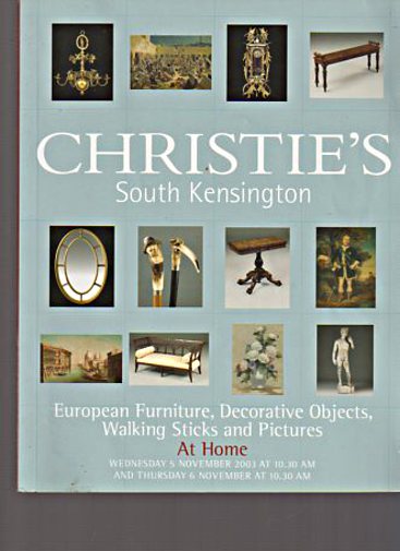 Christies 2003 European Furniture, Walking Sticks, Pictures - Click Image to Close