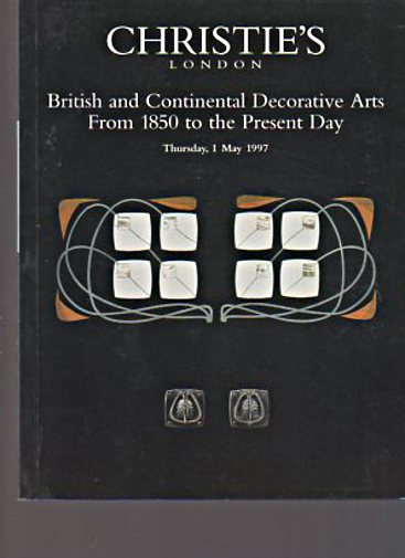 Christies 1997 British & Continental Decorative Arts from 1850
