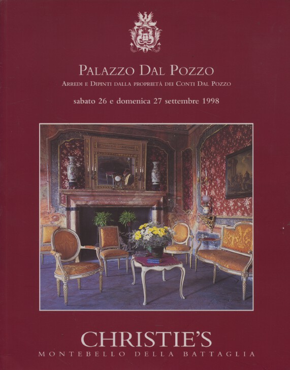 Christies September 1998 Contents of Plazzo dal Pozzo