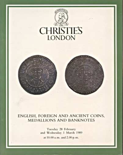 Christies 1989 English, Foreign & Ancient Coins, Medallions