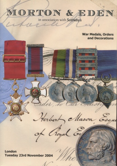 Morton & Eden 2004 War Medals, Orders and Decorations