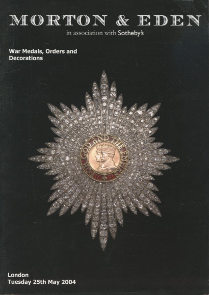 Morton & Eden 2004 War Medals, Orders & Decorations