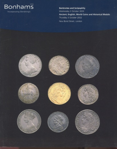 Bonhams 2002 Banknotes & Scripophily, English & World Coins