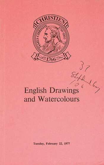 Christies February 1977 English Drawings & Watercolours