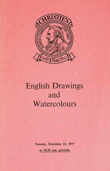 Christies December 1977 English Drawings & Watercolours