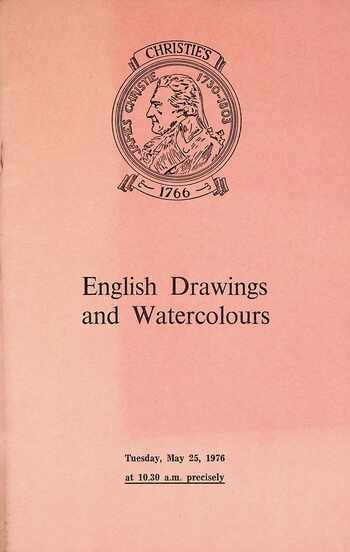 Christies May 1976 English Drawings & Watercolours
