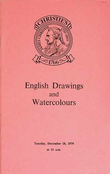 Christies December 1979 English Drawings & Watercolours