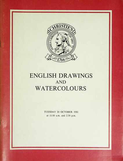 Christies October 1981 English Drawings & Watercolours