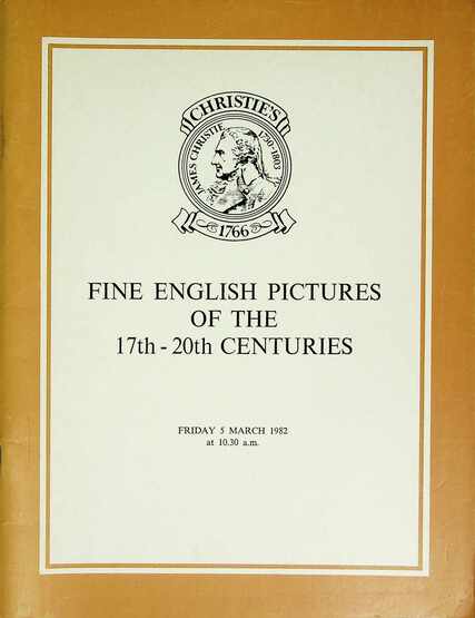 Christies March 1982 Fine English Pictures