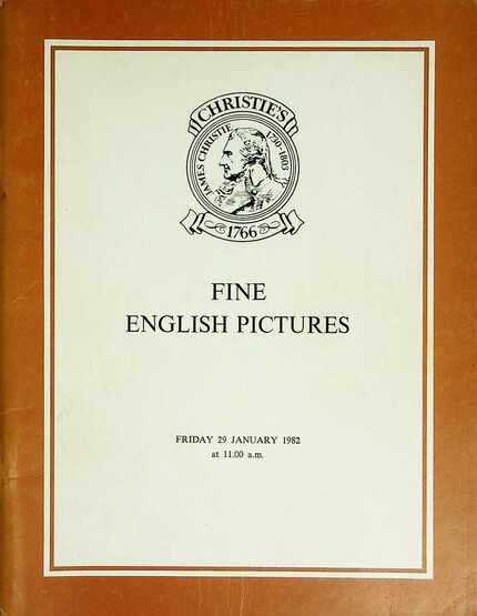 Christies January 1982 Fine English Pictures Christies January 1982 Fine English Pictures