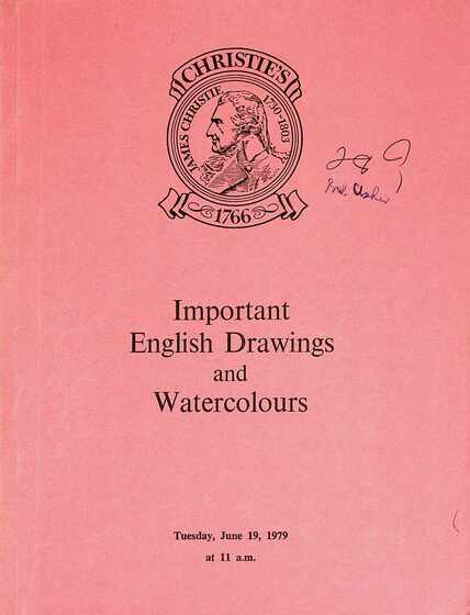 Christies June 1979 Important English Drawings & Watercolours