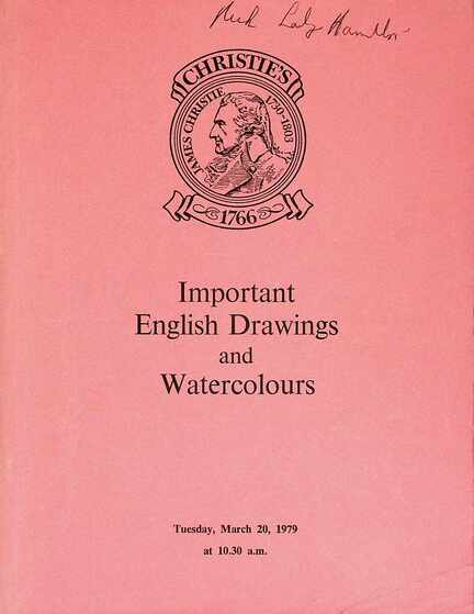 Christies March 1979 Important English Drawings & Watercolours
