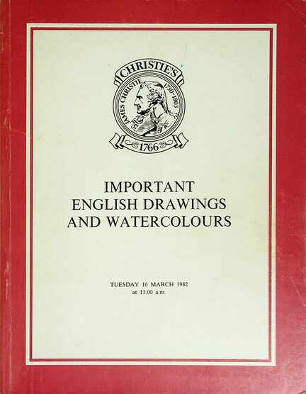 Christies March 1982 Important English Drawings & Watercolours