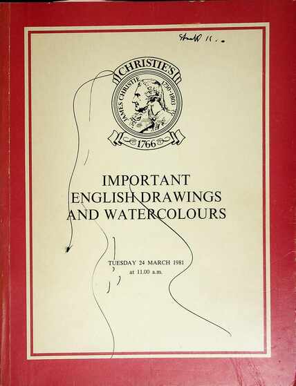 Christies March 1982 Important English Drawings & Watercolours