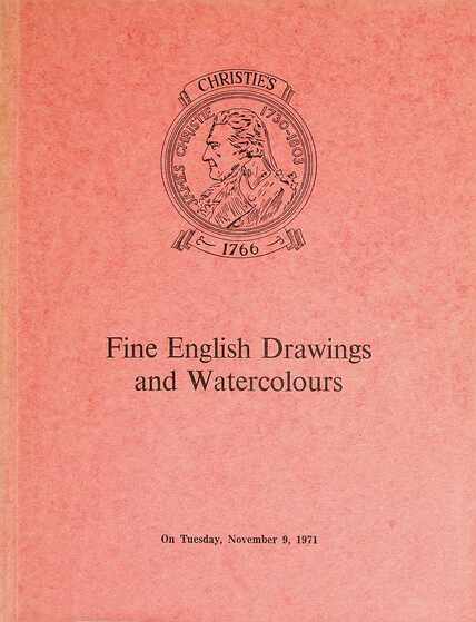 Christies November 1971 Fine English Drawings & Watercolours