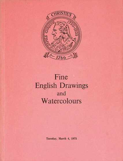 Christies March 1975 Fine English Drawings & Watercolours