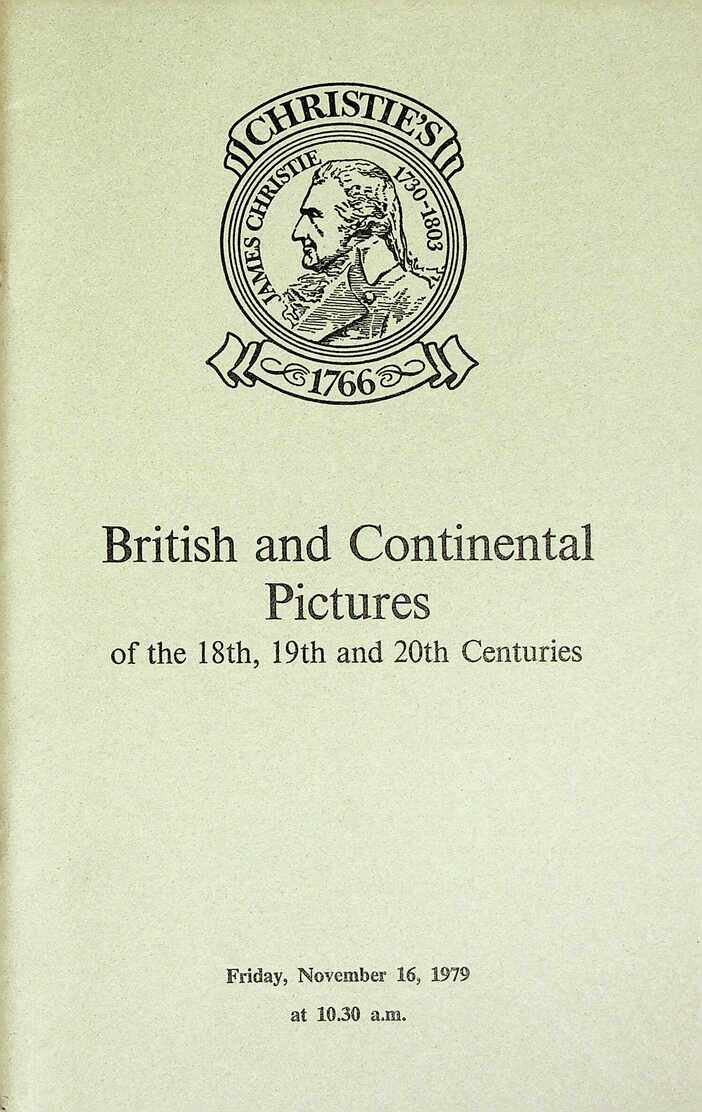 Christies November 1979 British & Continental Pictures
