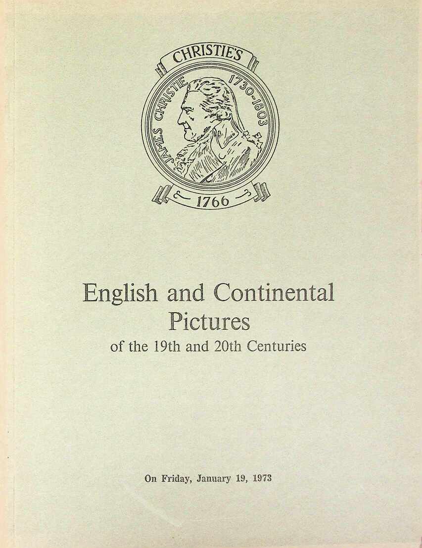 Christies January 1973 English & Continental Pictures