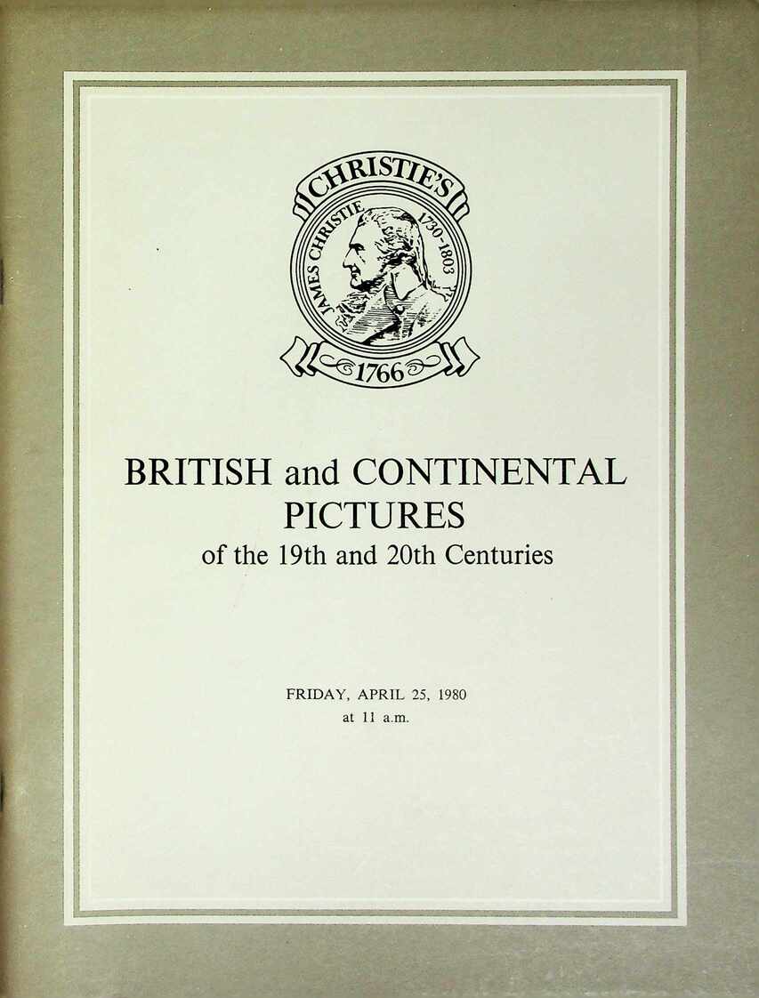 Christies April 1980 British & Continental Pictures