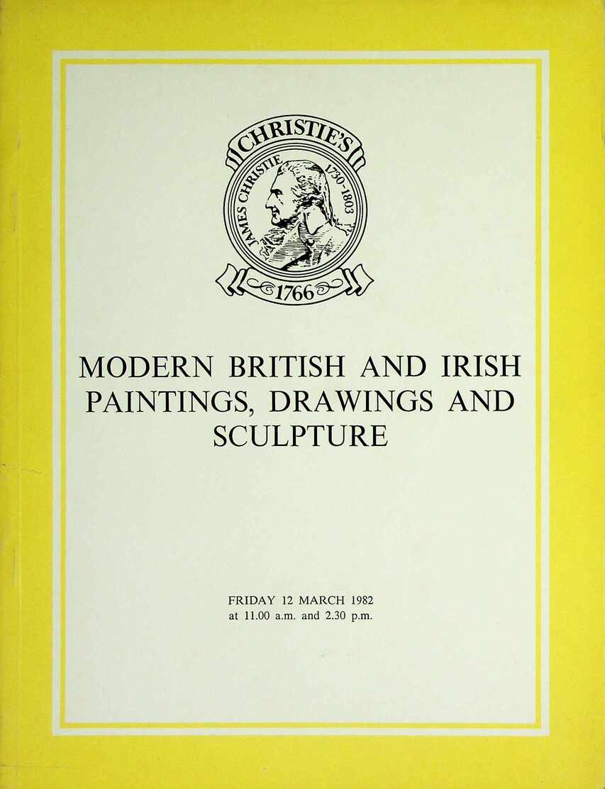 Christies March 1982 Modern British & Irish Paintings, Drawings and Sculpture