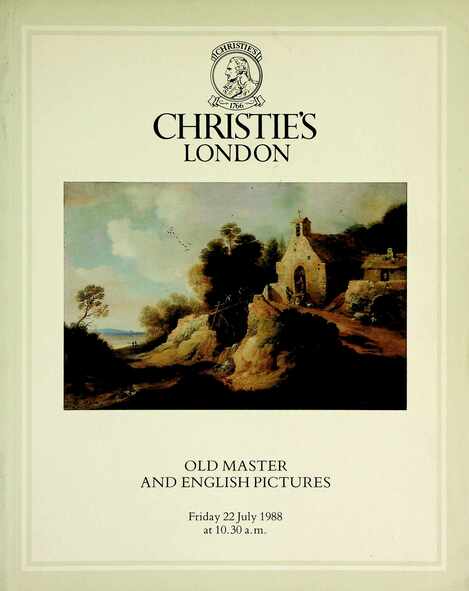 Christies July 1988 Old Master & English Pictures