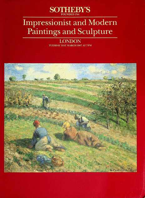 Sothebys March 1987 Impressionist & Modern Paintings and Sculpture