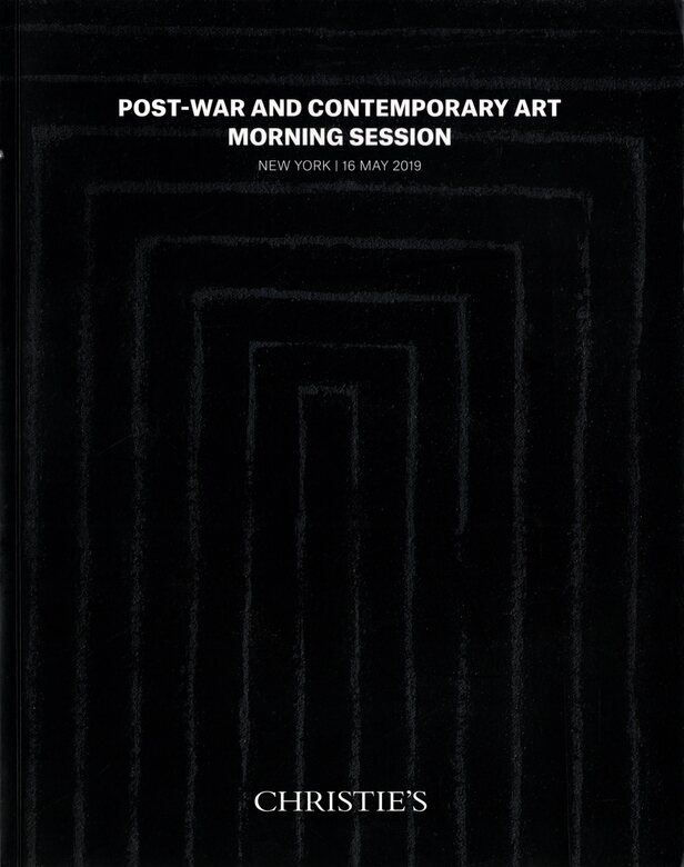 Christies May 2019 Post - War & Contemporary Art - Morning Session